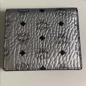 Silver mcm wallet